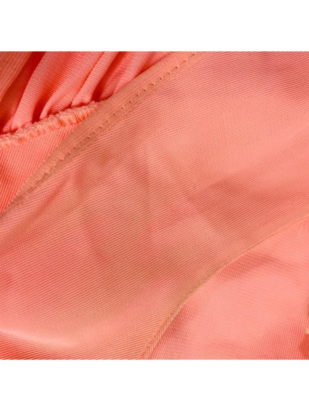 Peach Semi Sheer Maxi Nightgown VTG Size M 60s Floral Embroidered Sleeveless